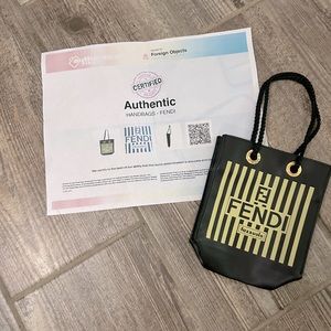 Never used Fendi Fazzuolo. Rare Vintage piece. Perfect Condition comes with COA